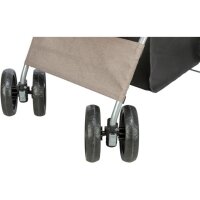 Buggy, 47 x 100 x 80cm,  4 Räder, bis zu 15kg, taupe