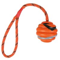 Wellenball am Seil, Naturgummi, ø 6 cm/30 cm