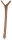 Trixie Natural Living Y-Sitzstange, 1-seitig, 35 cm/ Ø18 mm