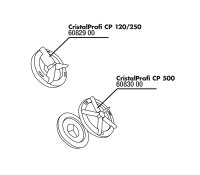 JBL CP 500 Abdeckung Rotor (2 Teile) + Dichtung