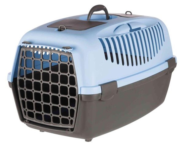 Trixie Transportbox Capri 3, S, 40x38x61 cm, dunkelgrau/pastellblau