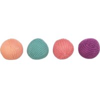 Trixie 2 Strickbälle für Katzen, diverse Farben, ø 4,5 cm
