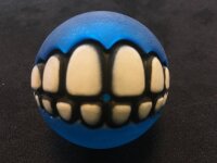 Rogz Grinz Hundeball blau 6,5cm