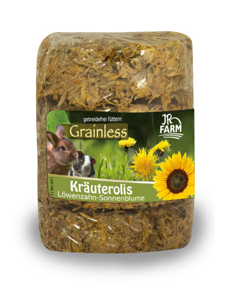 JR FARM Grainless Kräuterolis Löwenzahn- Sonnenblume 70g (4 Stück)