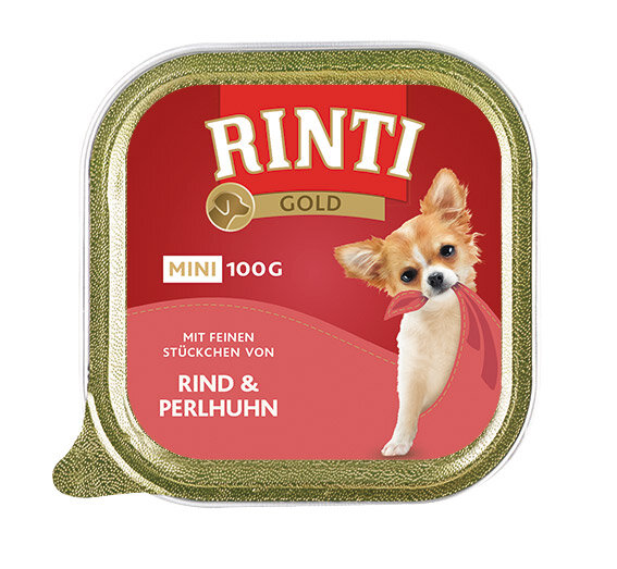 Rinti Gold Mini Rind & Perlhuhn 100g