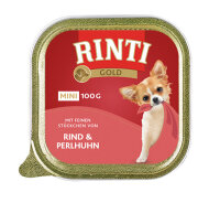 Rinti Gold Mini Rind & Perlhuhn 100g