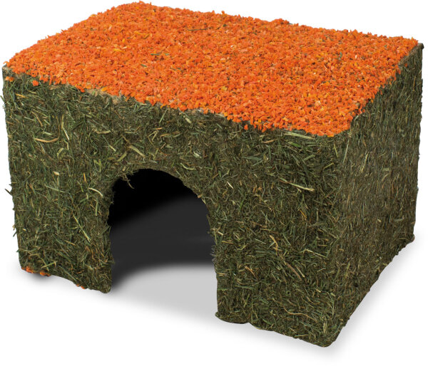 JR FARM Heu- Haus Karotte mittel 350g (1 Stück) 27x18x17cm