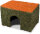 JR FARM Heu- Haus Karotte mittel 350g (1 Stück) 27x18x17cm
