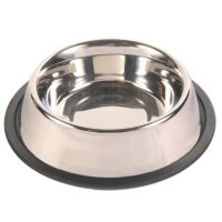 Edelstahlnapf mit Gummiring, 0,9 l/ø 23 cm