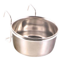 Trixie Napf mit Halter, Edelstahl, 300ml/ Ø9 cm