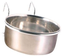 Trixie Napf mit Halter, Edelstahl, 600ml/ Ø12 cm