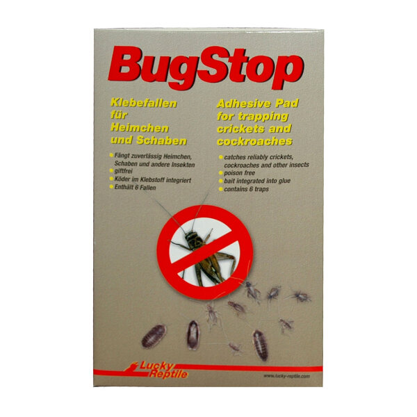 Lucky Reptile Bug Stop Heimchen Klebefalle enthält 6 Fallen